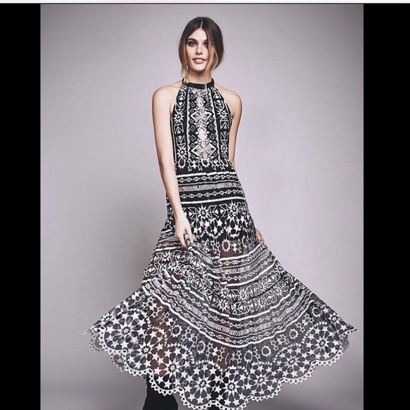 Jen's Pirate Booty Dresses & Skirts - Jen's Pirate Booty black white Embroidered Mesh M